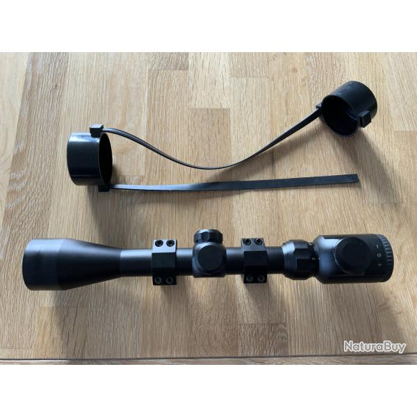 Lunette tir LENSOLUX 3-9x40E + colliers montage