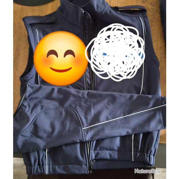 GILET MANCHES AMOVIBLES PM BLEU COLLECTION