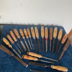 Lot d'outils &agrave; bois