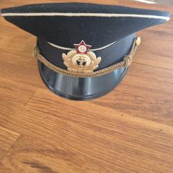 Casquette d officier de marine sovi&eacute;tique, annees 80