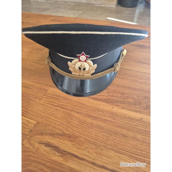 Casquette d officier de marine sovi�tique, annees 80