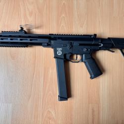 Lot complet AIRSOFT Novritsch SSR9 + &eacute;quipement complet, tr&egrave;s peu utilis&eacute;