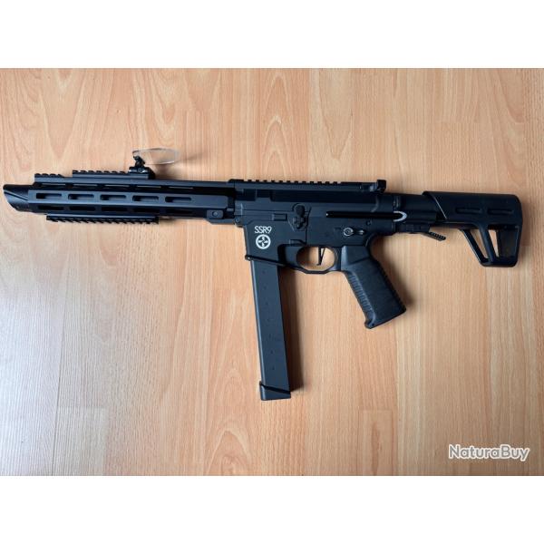 Lot complet AIRSOFT Novritsch SSR9 + �quipement complet, tr�s peu utilis�