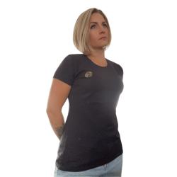 Tee-Shirt femme Brod&eacute; Tordo coloris noir