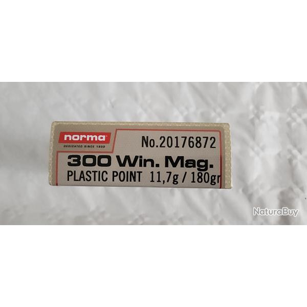 Balles 300 Win Mag Norna Pointe plastique