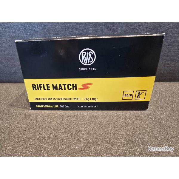 RWS Rifle Match Supersonic cal.22lr professional Line /500