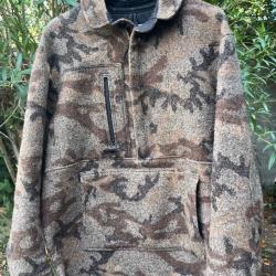 SLEEPING INDIANS  - Tr&egrave;s rare Veste Anorak de chasse en laine - taille L (pas King of the mountain)