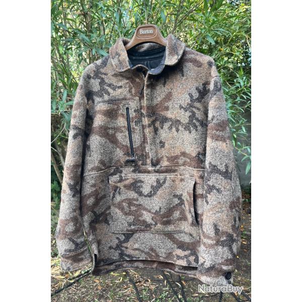 SLEEPING INDIANS  - Tr�s rare Veste Anorak de chasse en laine - taille L (pas King of the mountain)
