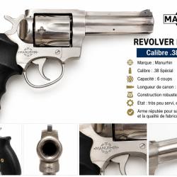 Revolver Manurhin - Calibre .38 Special