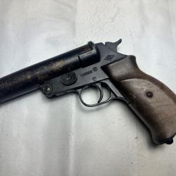 ITALIE, PISTOLET LANCE FUSEE Cal 4