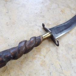 grand couteau poignard artisanat de tranch&eacute;e lame ba&iuml;onnette sabre &eacute;tui 8mm Lebel