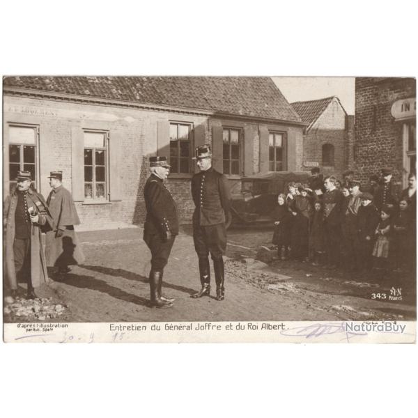 CPA MILITARIA - ENTRETIEN DU G�N�RAL JOFFRE ET DU ROI ALBERT