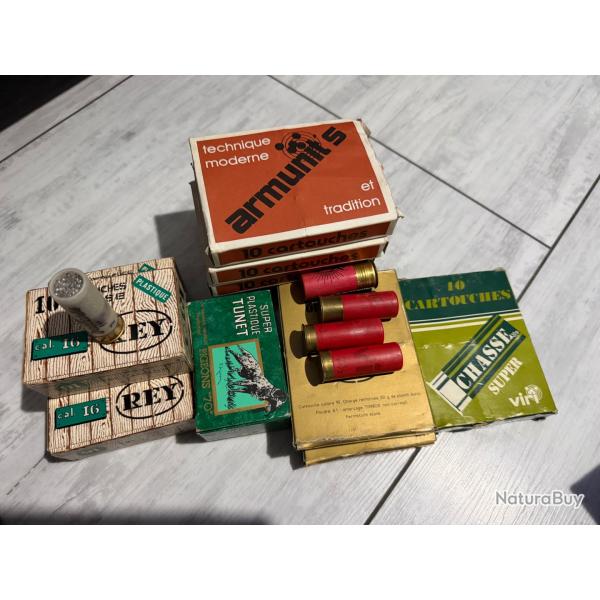 Lot munitions calibre 16