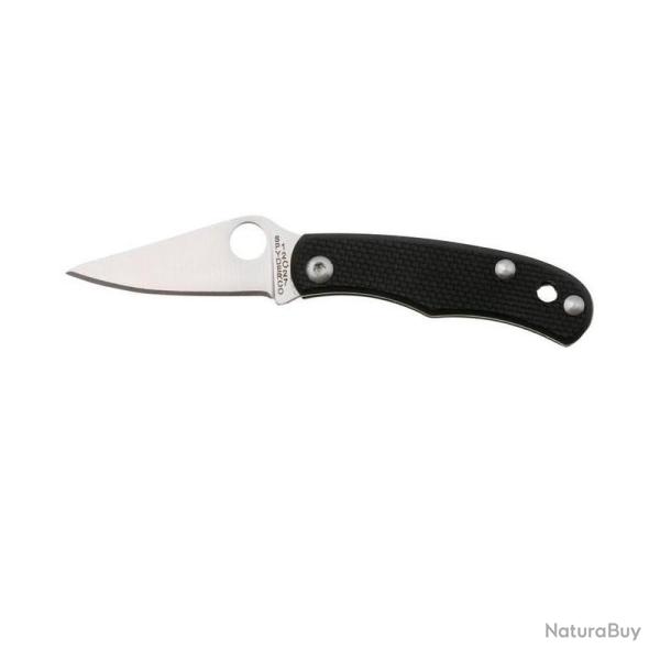 Couteau Spyderco Bug Lame Acier 12C27 Manche G10 Noir Slip Joint SC133GBKP