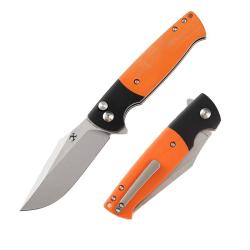 Couteau Kansept Shikari SBL Lame Acier 154CM Manche Aluminium G10 Button Lock KT2027B2