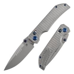 Couteau Kansept Eaglestrike Lame Acier CPM S35VN Manche Titane Crossbar Lock K1095V4