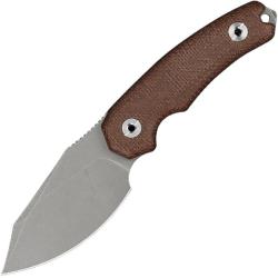 Couteau Fixe Kunwu Stiffy D Lame Acier Vanadis 4 Manche Micarta Marron &Eacute;tui Kydex KUNF706BR1