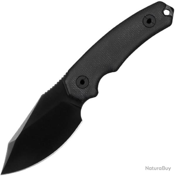 Couteau Fixe Kunwu Stiffy D Lame Acier Vanadis 4 Manche Micarta Canvas Noir �tui Kydex KUNF706BK3