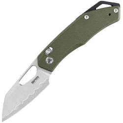 Couteau Pliant SRM Knives Cub 261M Lame Acier 140Cr Manche G10 Vert Ambi Lock SRM261MGP2