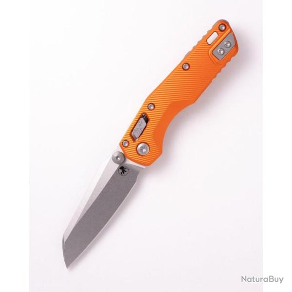 Couteau Microtech MSI Mini Lame Acier M390MK Manche Aluminium Orange RAM-LOK Made In MCT210M10FLOR