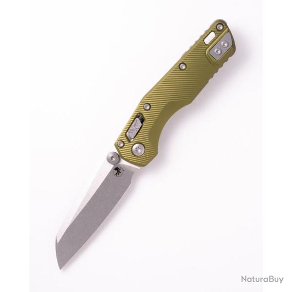 Couteau Microtech MSI Mini Lame Acier M390MK Manche Aluminium Vert Od RAM-LOK MCT210M10FLOD