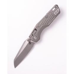 Couteau Microtech MSI Mini Lame Acier M390MK Manche Aluminium Gris RAM-LOK Made In MCT210M10APFRNC