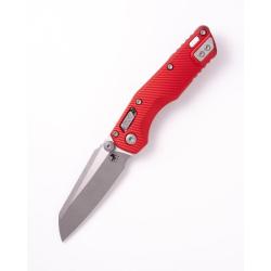 Couteau Microtech MSI Mini Lame Acier M390MK Manche Aluminium Rouge RAM-LOK Made In MCT210M10APFLRD
