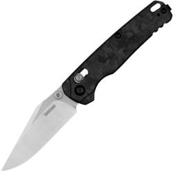 Couteau Pliant Kershaw Bel Air Lame Acier MagnaCut Manche Carbone Marbr&eacute; Noir DuraLock USA KS6106CF