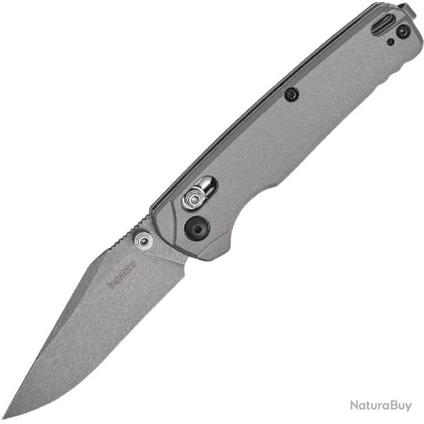 Couteau Pliant Kershaw Bel Air Lame Acier MagnaCut Manche Aluminium Gris DuraLock USA KS6106GRY
