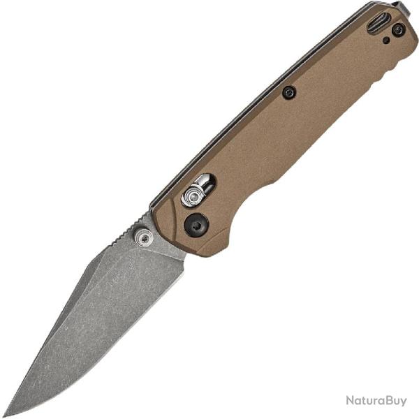 Couteau Kershaw Bel Air Lame Acier MagnaCut Manche Aluminium Flat Dark Earth DuraLock USA KS6106FDE