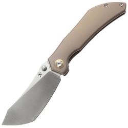 Couteau Pliant Kansept Tipper Lame Acier S35VN Manche Titane Bronze Frame Lock K1079A2