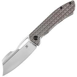 Couteau Pliant Kansept Cybin Lame Acier S35VN Manche Titane Bronze Frame Lock K1080A1