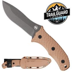 Couteau Off-Grid Gear TrailGuard Lame Acier 7Cr17MoV Manche FRN Rustic Canyon &Eacute;tui OGGTGRC