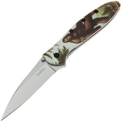Couteau Kershaw Leek Lame Acier 14C28N Manche Aluminium Gris Big Foot Liner Lock A/O USA KS1660BF