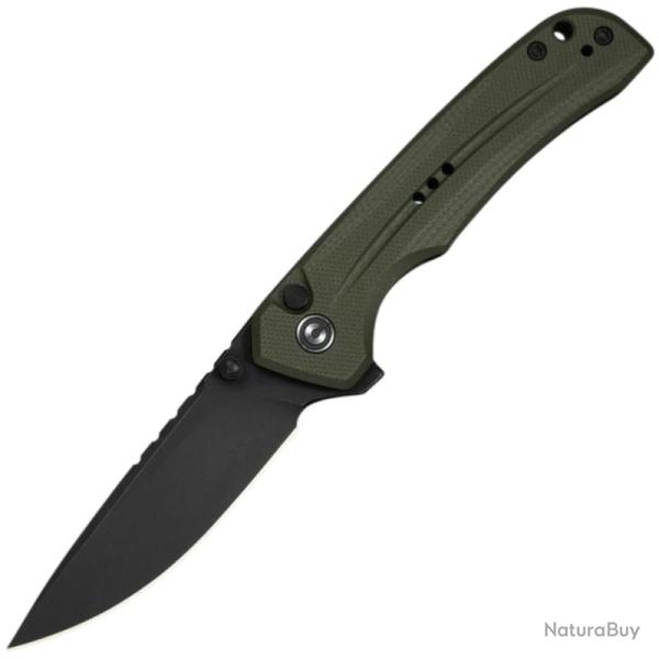 Couteau Pliant Civivi Tarask Lame Acier Nitro-V Manche G10 Vert Button Lock CIVC25023C2