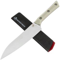 Couteau de Cuisine Microtech Utility Lame Acier M390MK Manche G10 Ivoire USA MCT340010IV