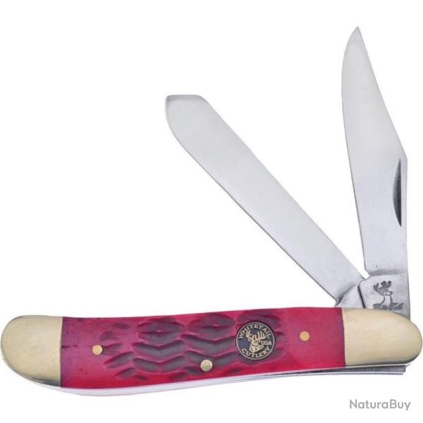 Couteau Pliant Frost Cutlery Dog Leg Trapper Lame Acier Inoxydable Manche Os Slip Joint FWT951DRJB