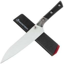 Couteau de Cuisine Microtech Utility Lame Acier M390MK Manche G10 Noir et Titane USA MCT3400B10BK