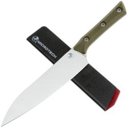 Couteau de Cuisine Microtech Utility Lame Acier M390MK Manche G10 Vert Olive USA MCT340010OD