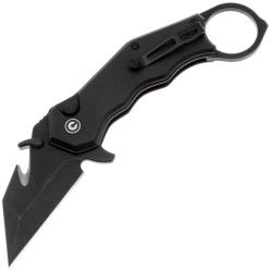 Couteau Pliant Civivi Amaroq Lame Acier Nitro-V Manche Aluminium Noir Button Lock CIVC240182