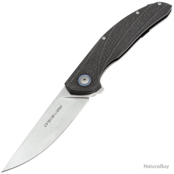 Couteau Viper Orso 2 Lame Acier LO-QPM20-4 Manche Carbone Noir et Titane Frame Lock Made In Italy