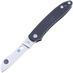 Couteau Pliant Spyderco Roadie Lame Acier N690Co Manche FRN Gris Slip Joint Made In Italy SC189PGY