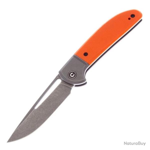 Couteau Pliant Civivi Trailblazer Lame Acier 14C28N Manche G10 Orange Liner Lock CIVC2018A