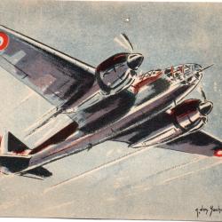 Carte postale Amiot 354, avion de bombardement -N&deg;8793