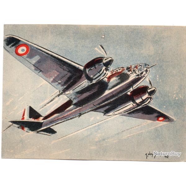 Carte postale Amiot 354, avion de bombardement -N�8793