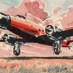 Carte postale illustr&eacute;e Dewoitine 342 -N&deg;8798