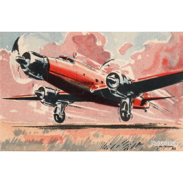 Carte postale illustr�e Dewoitine 342 -N�8798