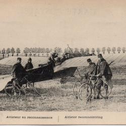 Carte postale ancienne aviation et militaires -N&deg;8802