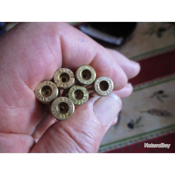 Vends Lot de Douilles 222 remington