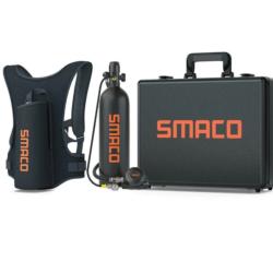 bouteille de plong&eacute;e 2l Smaco avec d&eacute;tendeur, masque